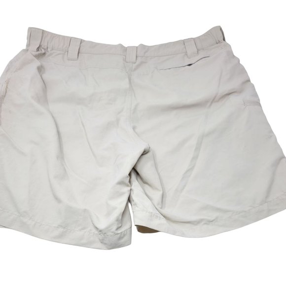Orvis Cargo Hiking Camping Fishing Shorts Size XL Tan Moisture Wicking - Picture 3 of 4